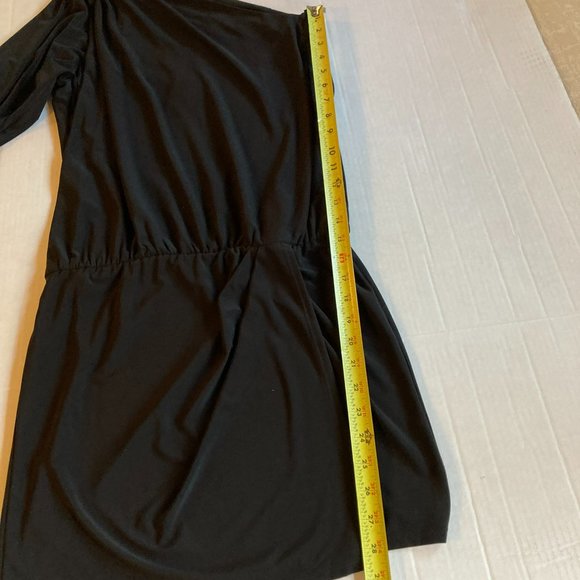 Cache Black One Shoulder Dress - Size Small  New with Tags! Ret $158 - Picture 4 of 8